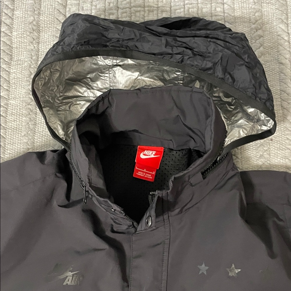 Nike Air Pivot v3 Basketball Jacket Men's Black 1/2 Zip Windbreaker Short Sleeve - Picture 2 of 12